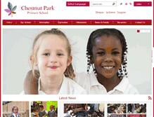 Tablet Screenshot of chestnutparkschool.org